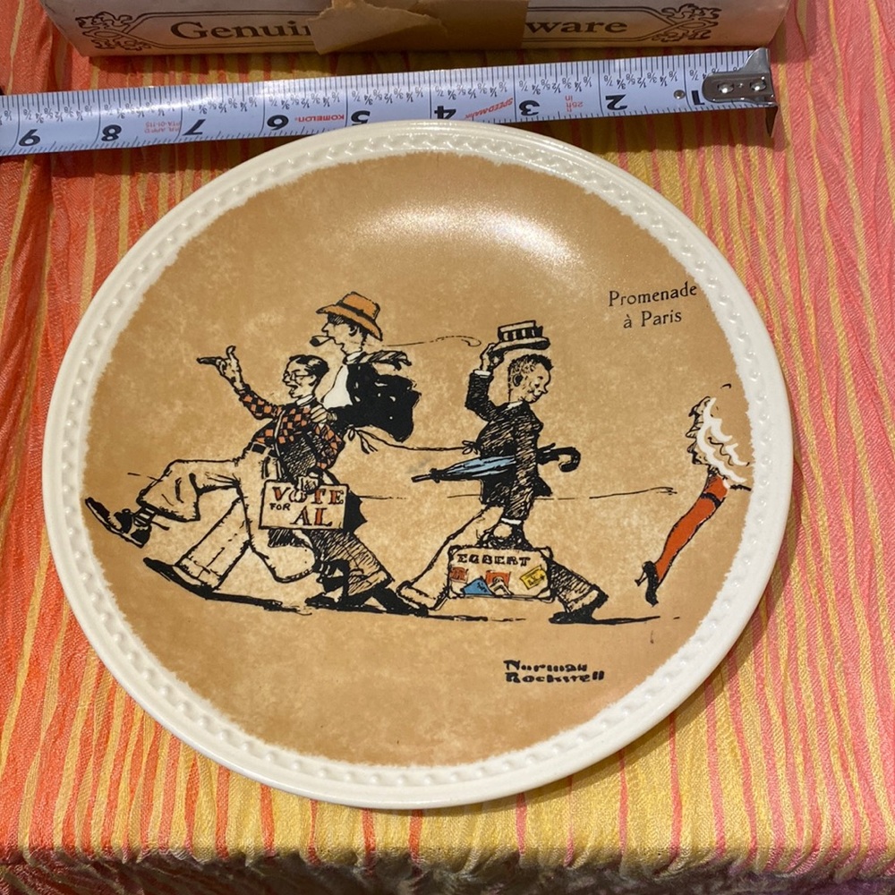 Norman Rockwell Collector Plate “Promenade a’ Paris”in box